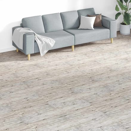 vidaXL - Vloerplanken - Grijs - 5,26 - m² - 18 - st - PVC