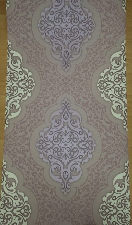 LILA PAARS BAROK BEHANG 341351