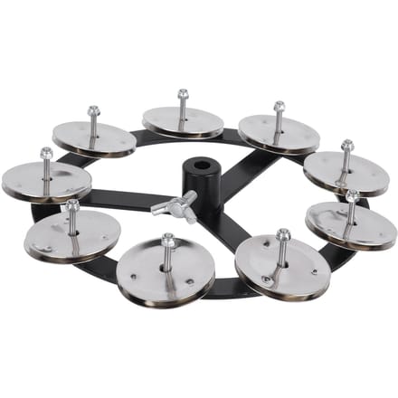 Drum Cimbaal Tamboerijn Jingle Effect Hihat Monteerbaar Percussie Ching Ring Instrument Accessoire white