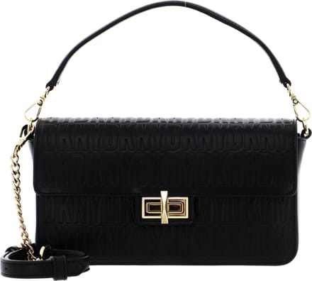 DKNY Schoudertas Avondtas Jojo Flap Bag Black / Gold Zwart