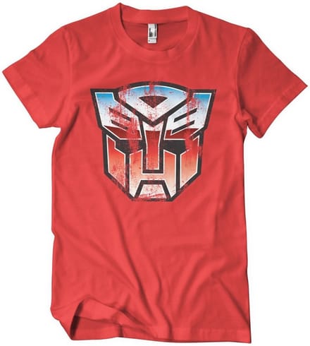 Transformers Distressed Autobot Shield T-shirt rood