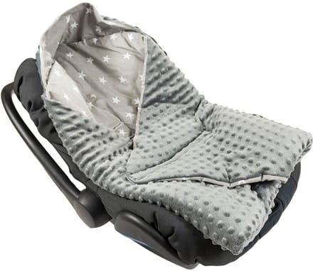 BabyUniverse - Minky Cocoon - 80x80cm - Grijze Sterren