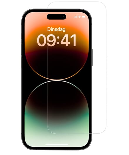 Screenprotector geschikt voor iPhone 14 Pro - Extra Sterk Gehard Glas - Tempered Glass - Transparant - Case Friendly - 1 stuk