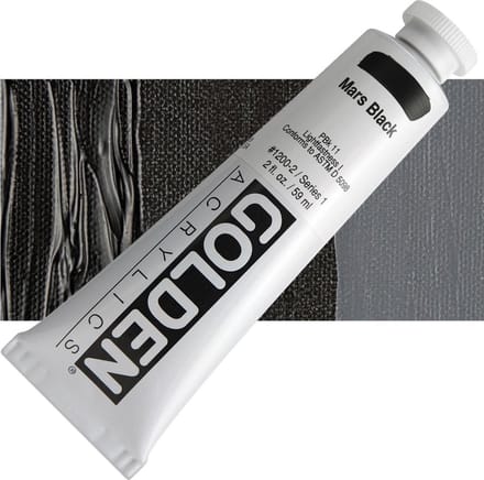 Golden Heavy Body Acrylverf Serie 1 | Mars Black (1200-2) 59ml