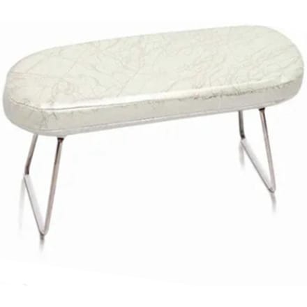 Repose-bras pour ongles en cuir PU Coussin d'oreiller pour manucure Outil Accessoires Nail Art pour Table de Salon de Manucure blanc