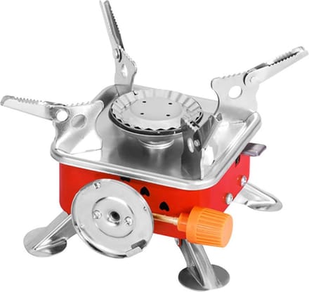 SMH LINE® Mini Camping kooktoestel - Gasbrander - Opvouwbaar - Incl. Draagtas