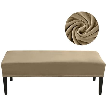 Fluwelen Eetkamerstoelhoes ,Rechthoekig ,Dik ,Antislip ,Afneembaar En Wasbaar 112-150cm