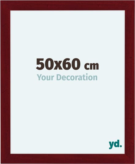 Your Decoration - Fotolijst 50x60 cm - MDF - Wijnrood Geveegd - Como