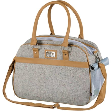 Hondentas Trixie Helen - Grijs, Ventilatiegaas, 19x28x40 cm, Maximaal 10 kg