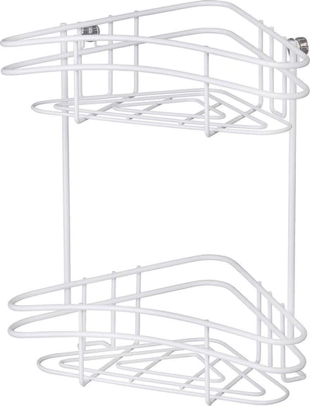 Wenko Hoekrek Classic Plus 28,5 X 33 Cm Staal Wit