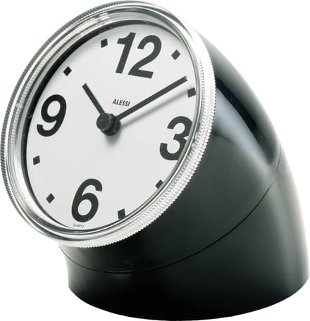 Alessi Cronotime Tafelklok Zwart