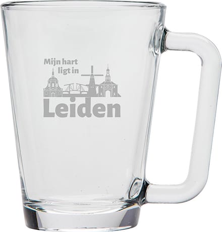 Gegraveerde theeglas 26cl Leiden