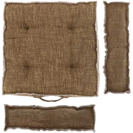 Unique Living - Box Kussen Nessa 45x45x8cm Coconut
