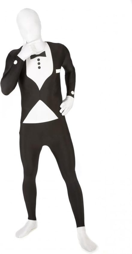 Morphsuits™ Morphsuit Msuits Tuxedo - SecondSkin - Verkleedkleding - 185/206 cm