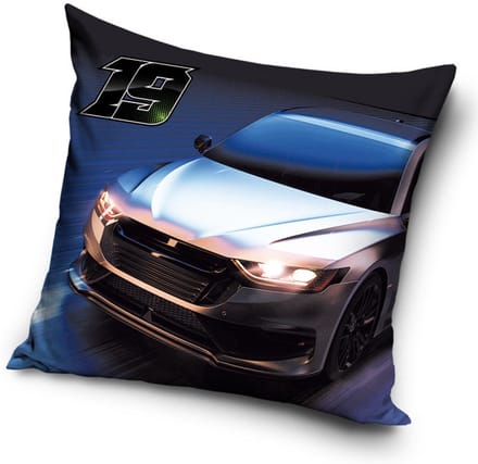 Sierkussen Sportauto 40x40 cm (inclusief vulling)