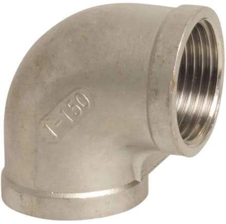 RVS Winkel 90 Graden, 3/8" Binnendraad, V4A
