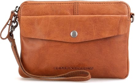 Leren Crossbodytas / Clutch - Idaho - Brandy Cognac