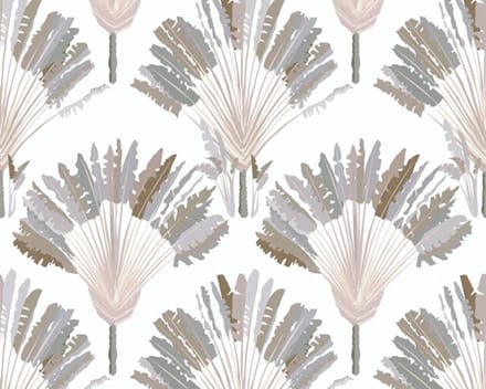 PALMBLADEREN BEHANG | Botanisch - groen wit bruin - "Architects Paper" A.S. Création Jungle Chic