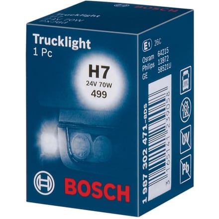 Lamp Halogeen BOSCH H7 Trucklight 24V, 70W