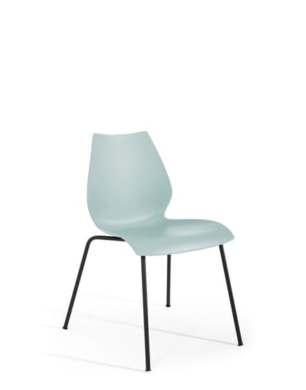 Kartell Maui stoel - lichtblauw - zwart