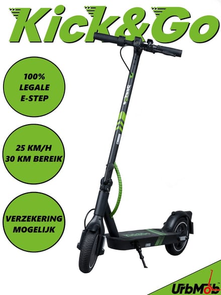 Urbmob Kick&GO Elektrische Step - 7.8 ah accu - 25 km/h