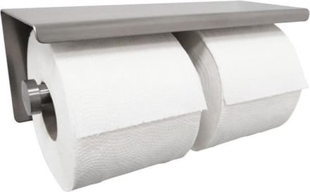 Sanifun dubbele toiletrolhouder Agathon RVS