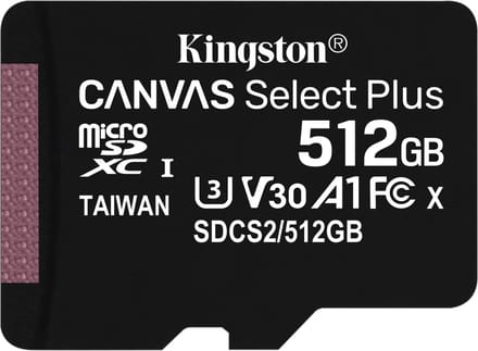Kingston Canvas Select Plus microSDXC 512GB incl. SD-adapter