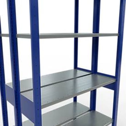 SCHULTE Lagertechnik - Boutloze dubbele bodemplank type 150 - 2500x1000x2x300 mm 2x6 legborden