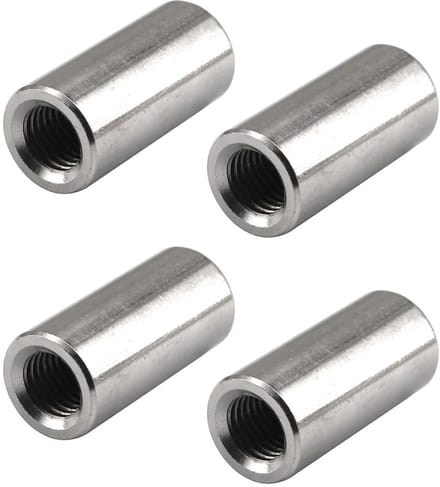 Solidchoice - 4 Stuks M16 Ronde Dopmoeren - Roestvrij Staal 304 Koppelingsmoeren