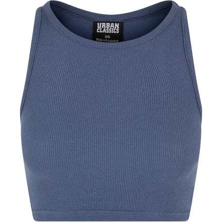 Urban Classics - Rib Crop top - XL - Blauw