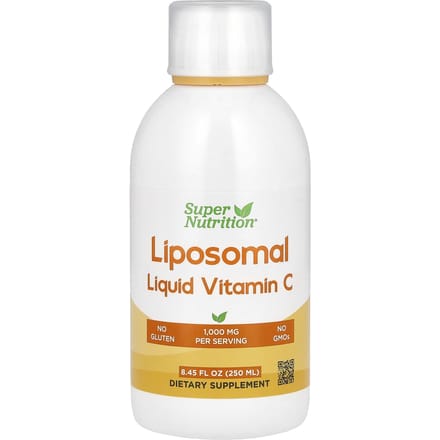 Super Nutrition, vitamine C liquide liposomale, sans saveur, 1 000 mg, 8,45 fl oz (250 ml)