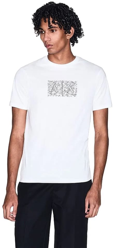 Armani Exchange Xm002784_af10356 T-shirt Met Korte Mouwen Wit M Man