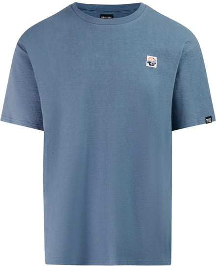 Protest PRTEdding - T-shirt Heren - Loose fit - Blauw