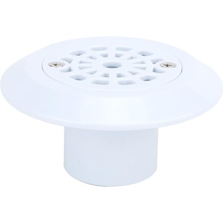 Filtertype Zwembadvloerafvoer Afvoerputje Vervangingsaccessoires voor Zwembadgebruik (1.5in) white