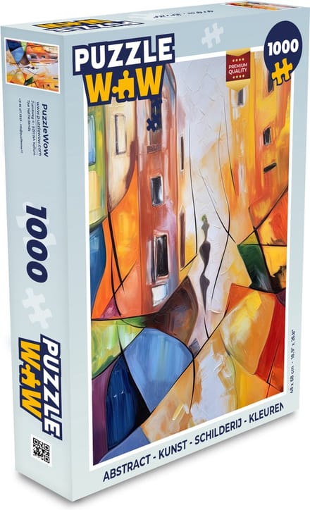 Puzzel Abstract - Kunst - Schilderij - Kleuren - Legpuzzel - Puzzel 1000 stukjes volwassenen