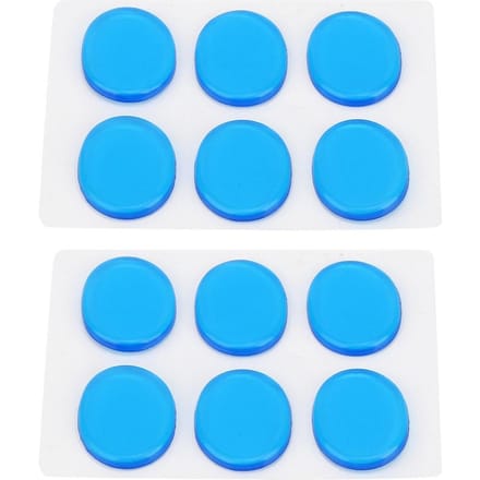12 stuks Drum Demper Demper Percussie Instrument Accessoires Siliconen Zelfklevend Blauw white
