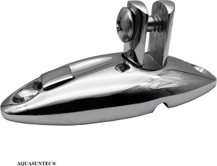 RVS 316 Dekbeugel 360° Draaibaar | Hoogglans | Biminitop Beugel | Boot | Rail Montage | 92 mm | 1 stuk