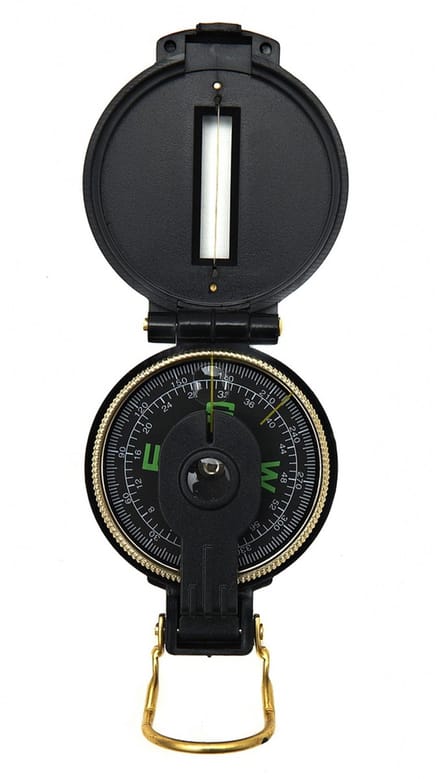 Fosco Scout Kompas - Zwart - Inklapbaar