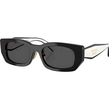 Lunettes de soleil carrées à design mixte Prada Lunettes de soleil femme Noir 0PRB05S09Q08Z53 Basic Packaging-Eyeglass Case+Box gray