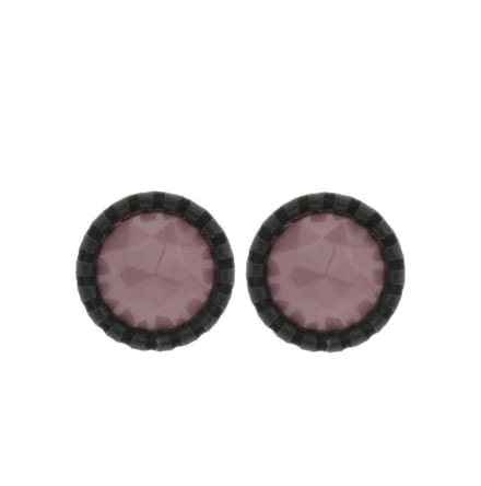 Behave - Oorstekers - Rond 1,3 cm - Paars Mauve