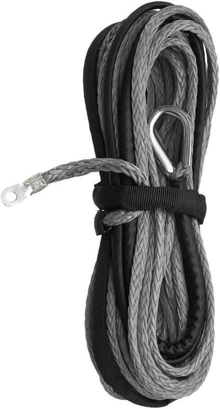 Synthetisch Touw - Trekband Kabel - Voertuig Berging - Hoge Sterkte - 15 Meter - Grijs
