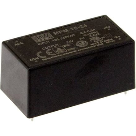 MEAN WELL MPM-15-3.3 AC/DC-printnetvoeding 3.3 V/DC 3.5 A 11.6 W