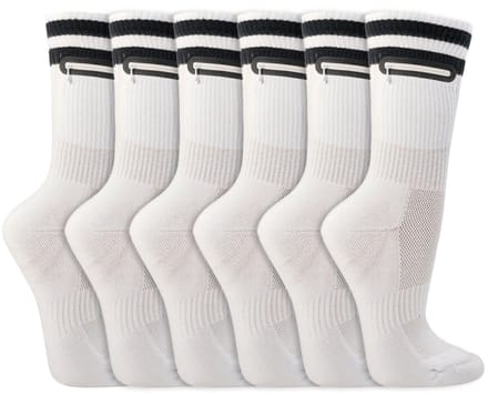 Witte sokken | Geheim vakje | Coolmax | Maat: 36-41/ 41-46 | Aantal: 6 paar
