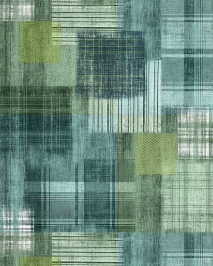 Fotobehang - Patchy Plaid 200x250cm - Vliesbehang