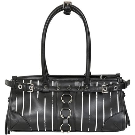 Banned - Gothic Handtas - Black Thorn - voor Vrouwen - zwart-wit