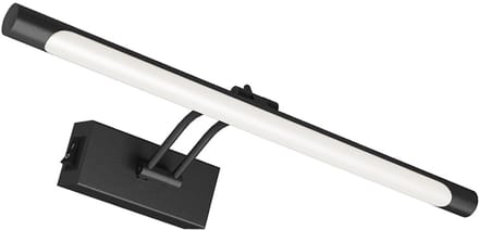 Braytron - LED Badkamer Spiegellamp Sara - 8W - 400x175mm - Lichtkleur verstelbaar - Mat zwart