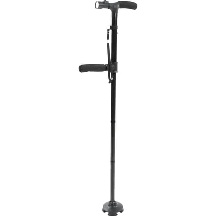 Canne de marche pliable avec éclairage LED, base antidérapante, rotation à 360 degrés, réglage de la hauteur, portable black