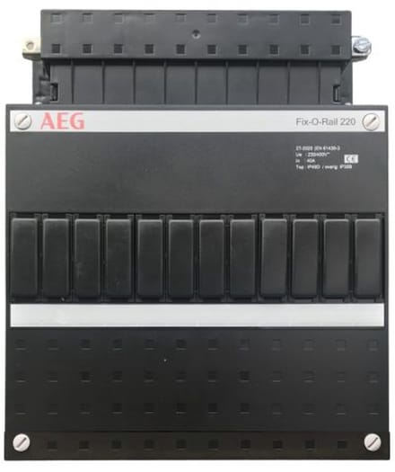 AEG lege groepenkast 22x22cm Fix-O-Rail 1SPF006984F0090