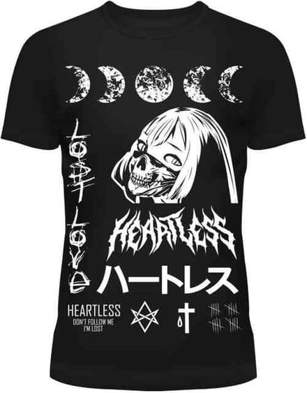 Heartless - LOST LOVE Dames Tshirt - S - Zwart