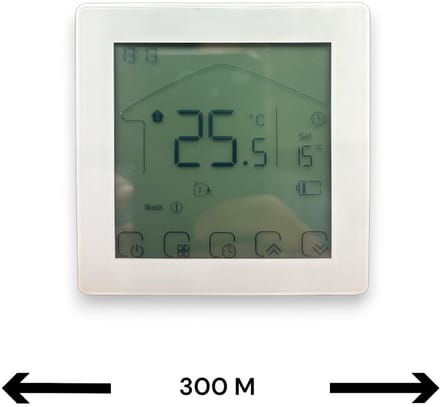 Thermostaat | Wifi | Touchscreen | Draadloos | Programmeerbaar | Tuya Smart Life | Wit